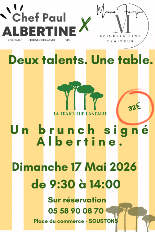Brunch 17 Mai 2026 Chez Albertine Soustons _ Landes
