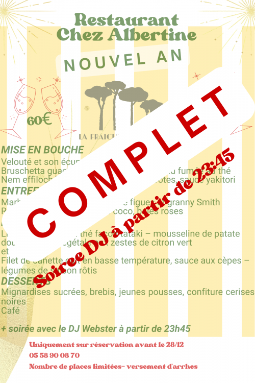 Restaurant Chez Albertine Sain complet